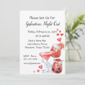 uitnodiging voor de galentijnen (Staand voorkant)