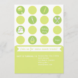 Uitnodiging voor de geboorte van de Baking Party