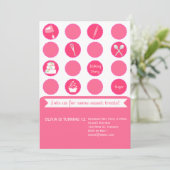 Uitnodiging voor de geboorte van de Baking Party (Staand voorkant)