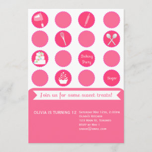 Uitnodiging voor de geboorte van de Baking Party