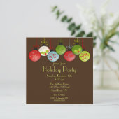 Uitnodiging voor de Groene Kerstfeestdag (Staand voorkant)