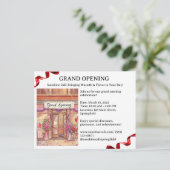 Uitnodiging voor de grote opening   (Staand voorkant)