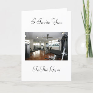 Uitnodiging voor de gymnastiek