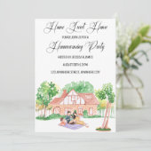 Uitnodiging voor de homepage van de opwarming van  (Staand voorkant)