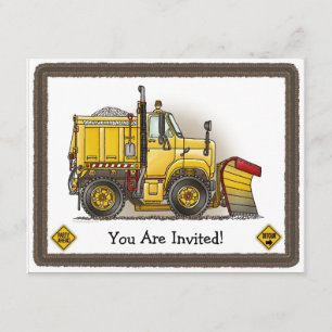 Uitnodiging voor de Kinder partij Sneeuwploeg