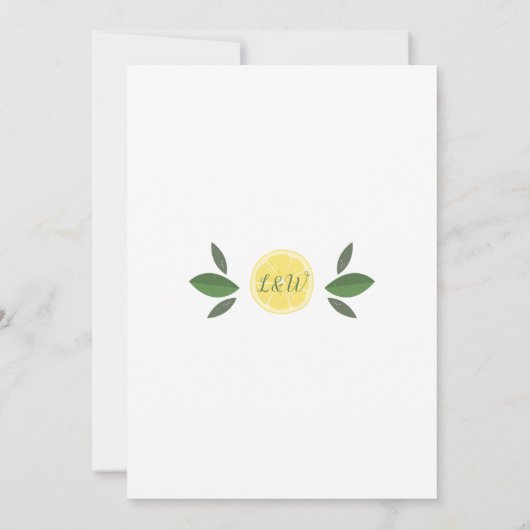 Uitnodiging voor de koppel shower 'Main Squeeze Le (Achterkant)