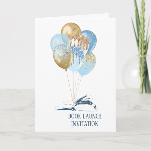 Uitnodiging voor de lancering van het ballonboek (Voorkant)