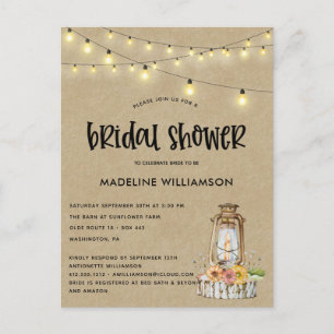 Uitnodiging voor de Lantern Bridal Shower
