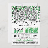 Uitnodiging voor de middelbare school reünie van 1 (Voorkant)