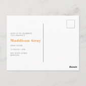 Uitnodiging voor de moderne aankondiging van het A (Achterkant)