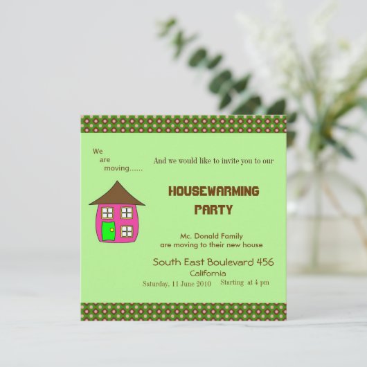 Uitnodiging voor de opwarming van de aarde (Staand voorkant)