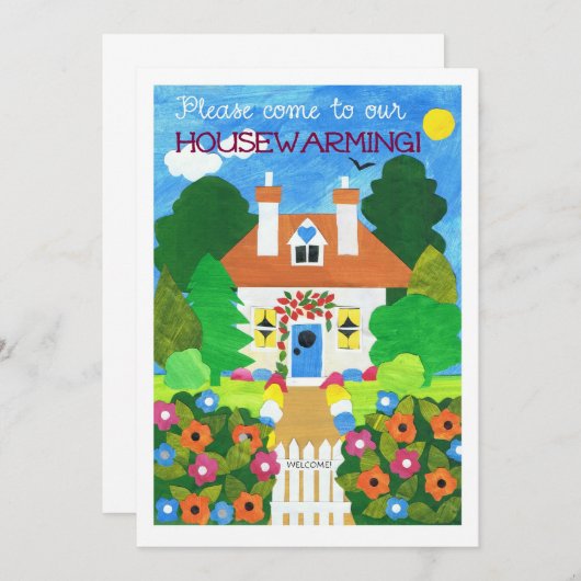 Uitnodiging voor de opwarming van de aarde (Voorkant / Achterkant)