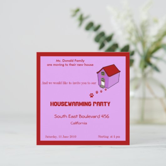 Uitnodiging voor de opwarming van de aarde (Staand voorkant)