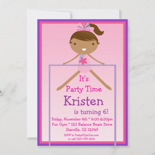 Uitnodiging voor de partij met de hoogste boog (Voorkant)