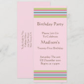 Uitnodiging voor de partij van de partij van de Gr (Voorkant / Achterkant)