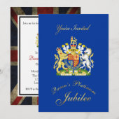 Uitnodiging voor de Platinum Jubilee-partij van ko (Voorkant / Achterkant)