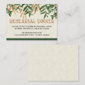 Uitnodiging voor de proefavondmaaltijd van de brui informatiekaartje (Voorkant / Achterkant)