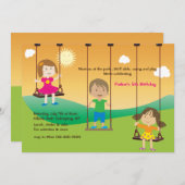 Uitnodiging voor de speeltuin (Voorkant / Achterkant)