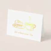 Uitnodiging voor de Steaming Cup en Cake Tea Party (Voorkant)