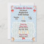 Uitnodiging voor de uitwisseling van kerstkoekjes (Voorkant)