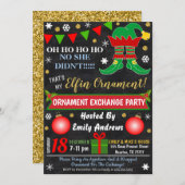 Uitnodiging voor de uitwisseling van kerstversieri (Voorkant / Achterkant)