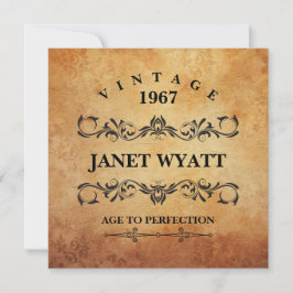  uitnodiging voor de verjaardag van de 20e verjaar