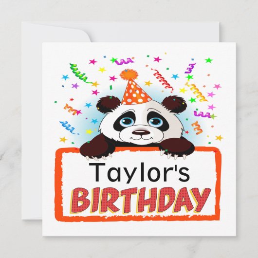 Uitnodiging voor de verjaardag van de schattige pa (Voorkant)