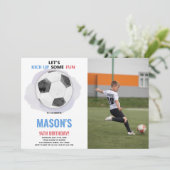 Uitnodiging voor de verjaardag van het Center Ball (Staand voorkant)