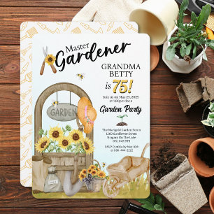 Uitnodiging voor de verjaardag van Master Gardener