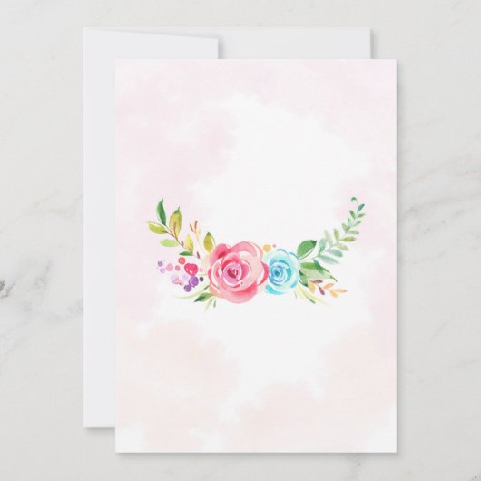 Uitnodiging voor de verjaardag van prinses en prin (Achterkant)