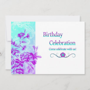 Uitnodiging voor de viering van de dag (paars)