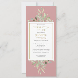 Uitnodiging voor de viering van het leven bij een 