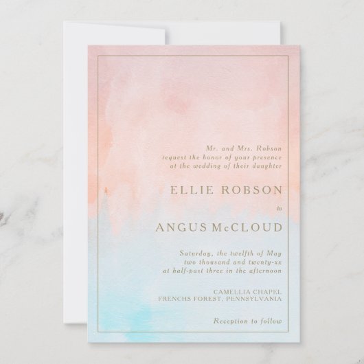 Uitnodiging voor de Waterverf van de zomerzondag (Voorkant)