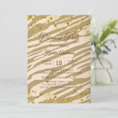 Uitnodiging voor de Wild Modern Chic Retirement Pa (Staand voorkant)