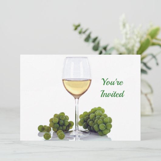 Uitnodiging voor de Wine Bridal Shower (Staand voorkant)
