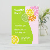 Uitnodiging voor de zomerpartij (Staand voorkant)