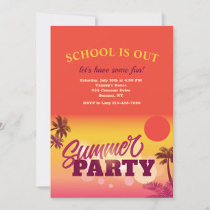 Uitnodiging voor de zomerpartij