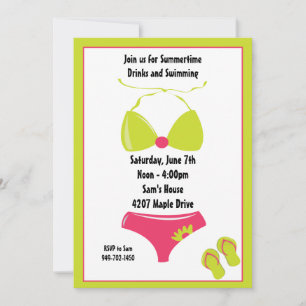 Uitnodiging voor de zomerpartij
