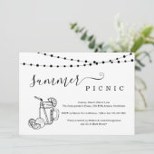 Uitnodiging voor de zomerpicknick (Staand voorkant)