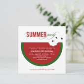 Uitnodiging voor de zomertijd van Watermelon (Staand voorkant)
