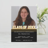 Uitnodiging voor de zwarte en de goudklasse van de (Staand voorkant)