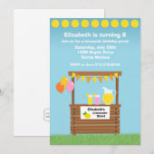 Uitnodiging voor demonstratie in limonade stand Bi (Voorkant / Achterkant)