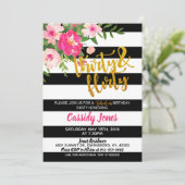 Uitnodiging voor dertigste verjaardag: Thirty & Fl (Staand voorkant)