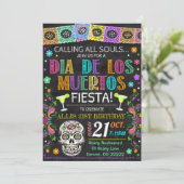 Uitnodiging voor Dia De Los Muertos Feest (Staand voorkant)