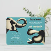 uitnodiging voor dierentuin (Staand voorkant)