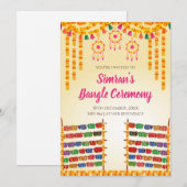 Uitnodiging voor Digital Bangle-ceremonie en Choor (Voorkant / Achterkant)