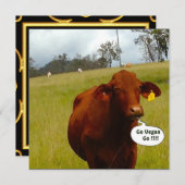 Uitnodiging voor diner Vegan (Voorkant / Achterkant)