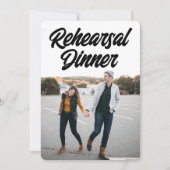 Uitnodiging voor diner voorafgaand aan de bruiloft (Voorkant)