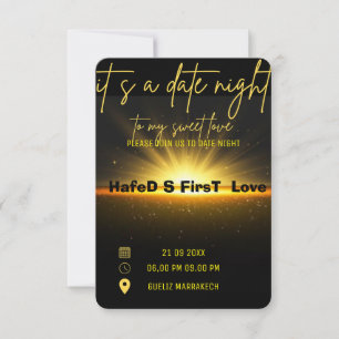 Uitnodiging voor dinerdate, Date Dinner Te