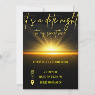 Uitnodiging voor dinerdate, Date Dinner Te